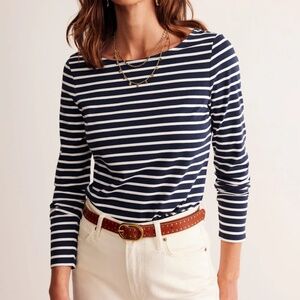 Boden long sleeve Breton striped shirt